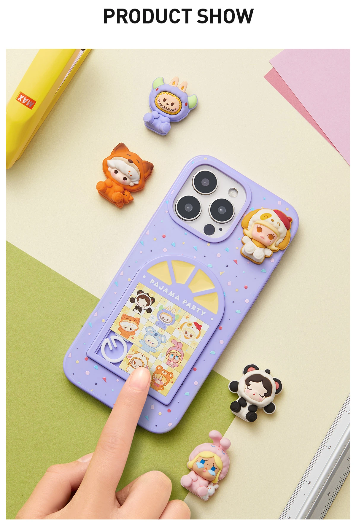 POP BEAN Pajama Party Sliding Hole Phone Case 6 POP BEAN Pajama Party Sliding Hole Phone Case - Image 6