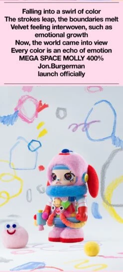 MEGA SPACE MOLLY 400% Jon Burgerman -Pop Mart 20250417 182314 634453 06 mega space molly 400 jon burgerman mega details popmart us 1200x2647