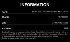 MEGA α SKULLPANDA 400% Red Crystal -Pop Mart 20250428 145710 433075 02 mega skullpanda 400 red crystal mega details popmart us 1200x730