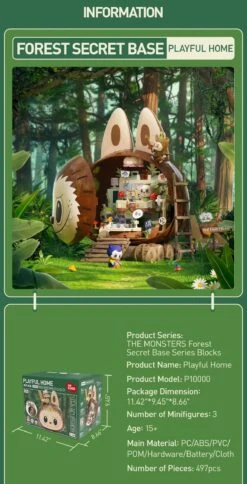 THE MONSTERS Forest Secret Base Series Blocks 36 THE MONSTERS Forest Secret Base Series Blocks -Pop Mart 20250509 103940 351491 5 the monsters forest secret base blocks details popmart us 1200x2351