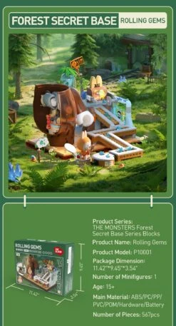 THE MONSTERS Forest Secret Base Series Blocks 38 THE MONSTERS Forest Secret Base Series Blocks -Pop Mart 20250509 103940 823175 7 the monsters forest secret base blocks details popmart us 1200x2220