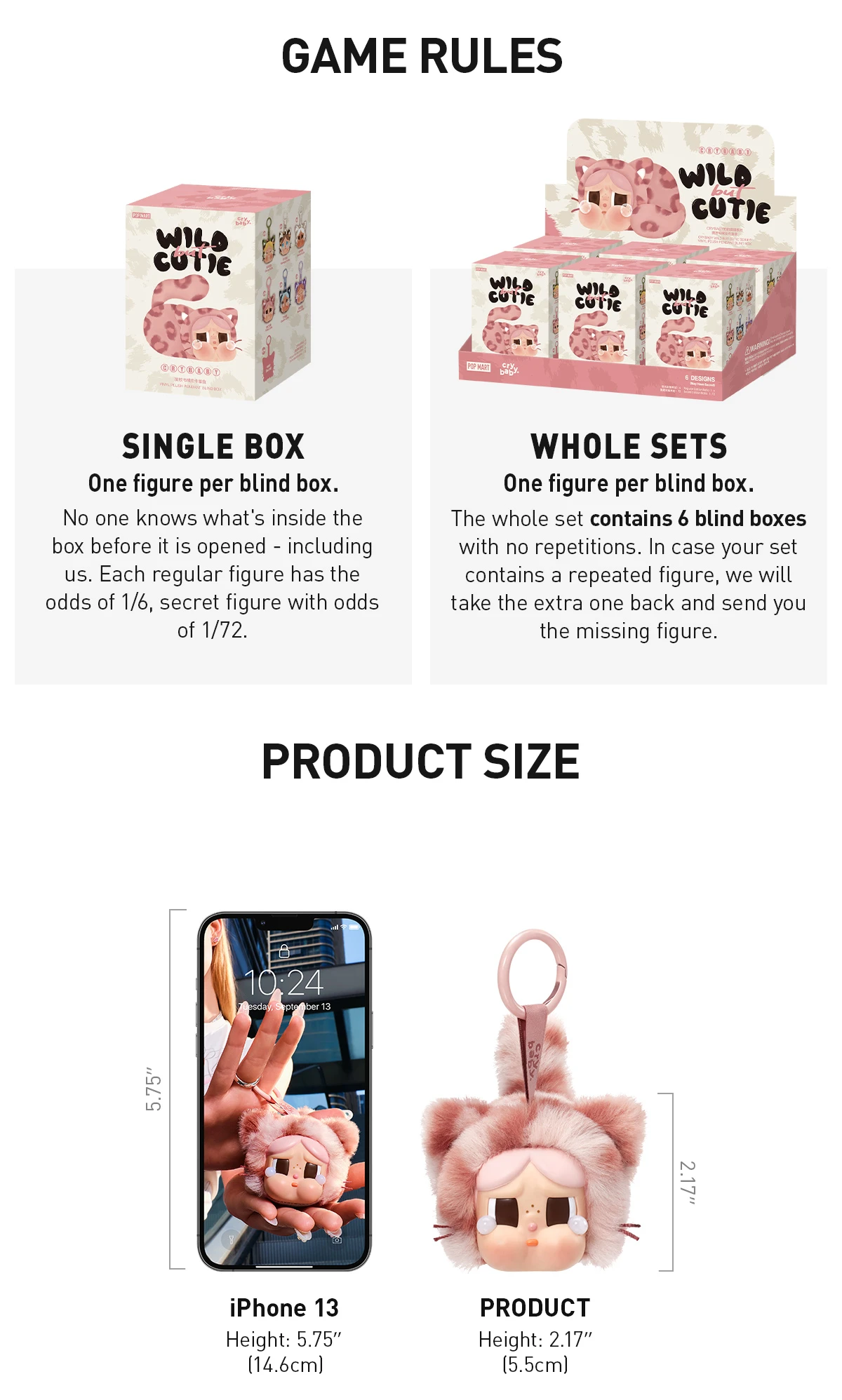 CRYBABY Wild But Cutie Series - Vinyl Plush Pendant Blind Box 14 CRYBABY Wild But Cutie Series - Vinyl Plush Pendant Blind Box - Image 14