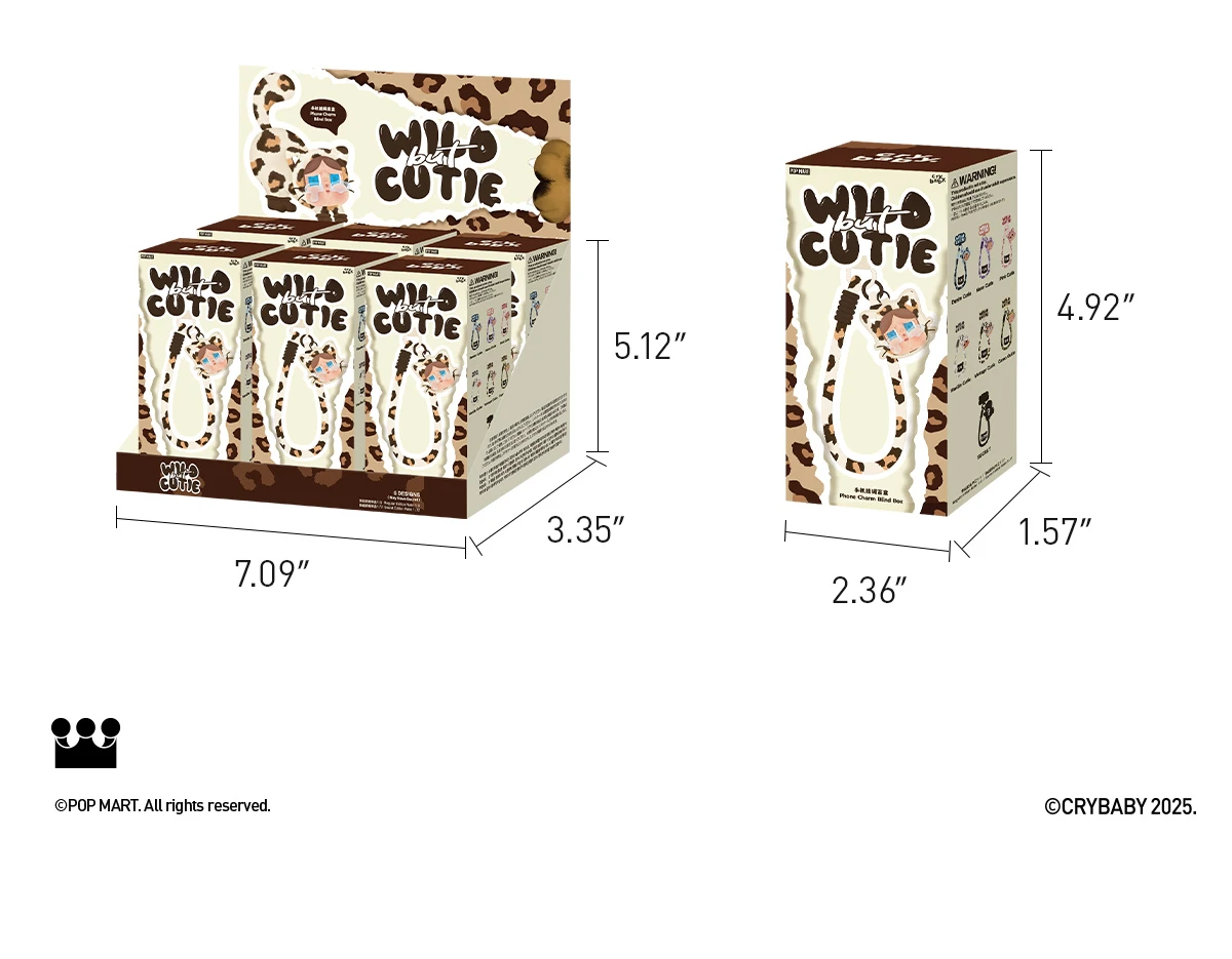 CRYBABY Wild But Cutie Series-Phone Charm Blind Box 17 CRYBABY Wild But Cutie Series-Phone Charm Blind Box - Image 17