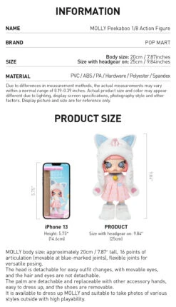 MOLLY Peekaboo 1/8 Action Figure -Pop Mart 20250516 150907 729656 5 molly peekaboo 1 8 action figure bjd details popmart us 1200x2090