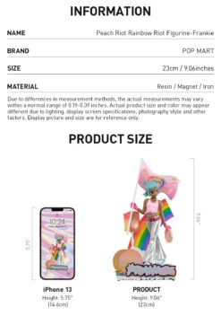 Peach Riot Rainbow Riot Figurine-Frankie -Pop Mart 20250521 105653 854047 3 peach riot rainbow riot figurine frankie figurine details popmart us 1200x1711
