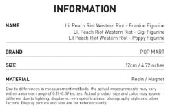 Lil Peach Riot Western Riot Figurines -Pop Mart 20250604 165101 697498 3 lil peach riot western riot figurines figurine details popmart us 1200x790