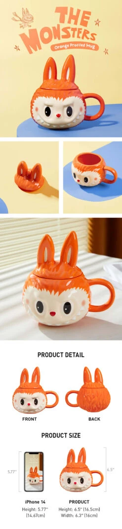 LABUBU Originals - Orange Profiled Mug -Pop Mart LABUBU Originals Orange Profiled Mug detail FSid3rbiMC 1200x5201