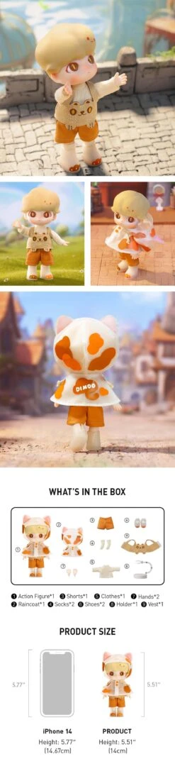 DIMOO Raincoat Cat Action Figure -Pop Mart dimoo raincoat cat action figure detail JmsOImGxo7 1200x5279
