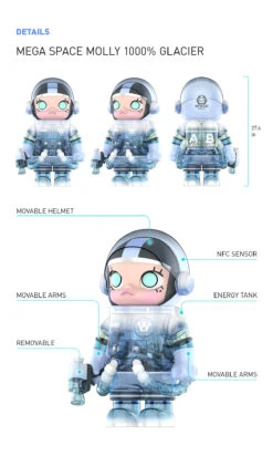 MEGA COLLECTION 1000% SPACE MOLLY Glacier -Pop Mart glacier 1000 02 fdQ2jUtAw2 1200x2004