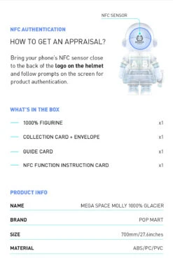 MEGA COLLECTION 1000% SPACE MOLLY Glacier -Pop Mart glacier 1000 05 iDHBhN0Bi7 1200x1918