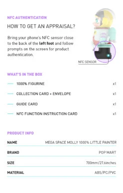 MEGA COLLECTION 1000% SPACE MOLLY Little Painter -Pop Mart little painter 1000 05 L6tGpT1Iil 1200x1886