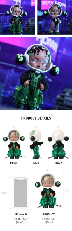 SKULLPANDA OOTD The Wild Green Figurine -Pop Mart sp OOTD green detail EuYuB7dhZo 1200x3826